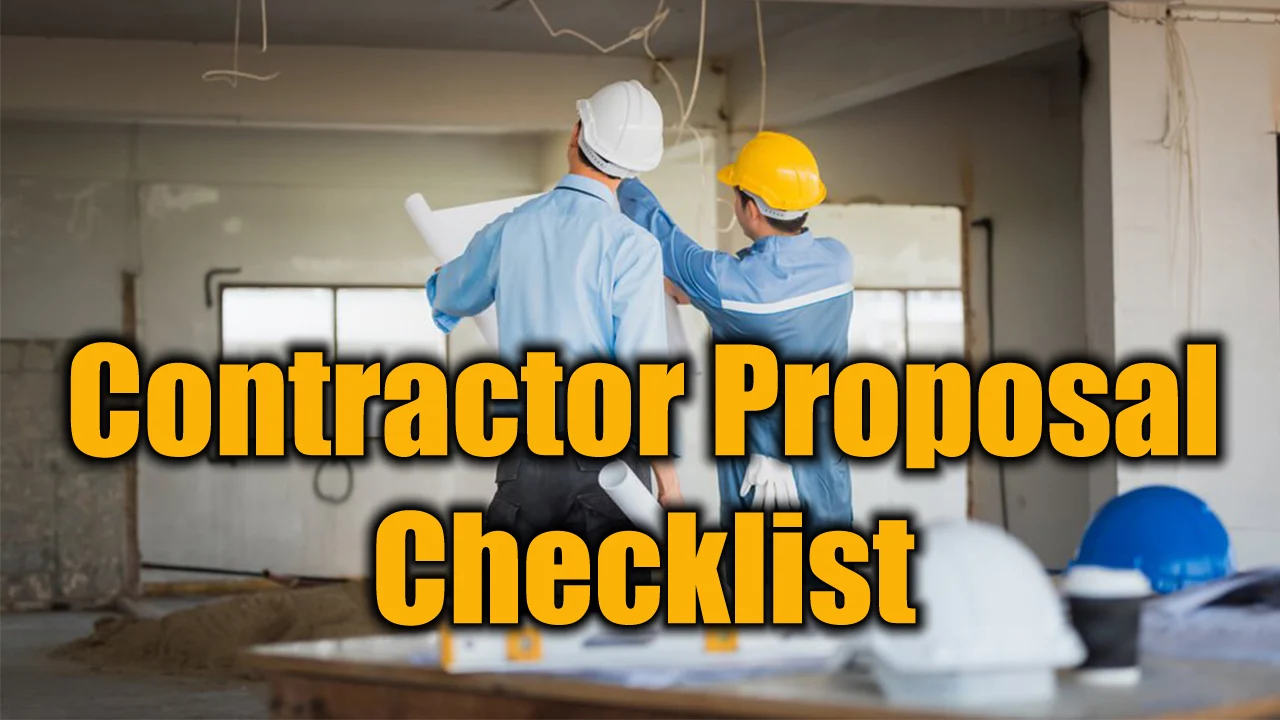 Contractor Proposal Checklist