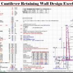 RCC Cantilever Retaining Wall Design Excel Sheet