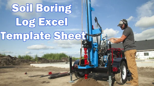 Soil Boring Log Excel Template Sheet