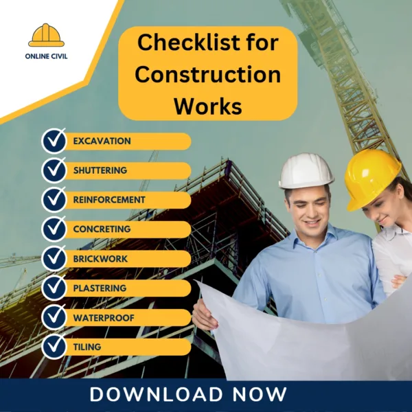 Checklist for Construction Workss