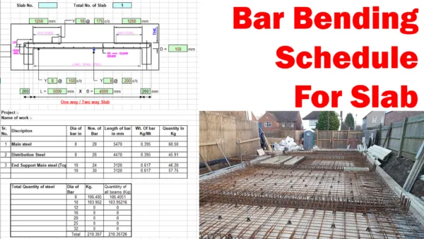 Bar Bending Schedule For Slab