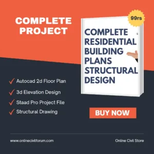 Complete Residential Building Plans with Structural Design