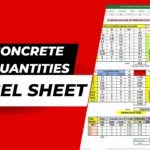 Concrete Quantities Excel Sheet