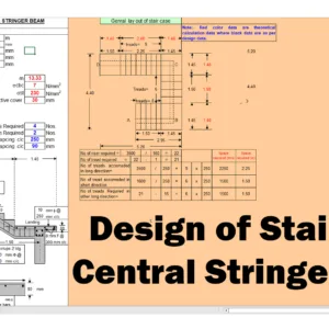Design of Staircase With Central Stringer Beam