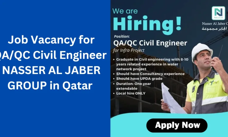 Job Vacancy for QAQC Civil Engineer NASSER AL JABER GROUP in Qatar