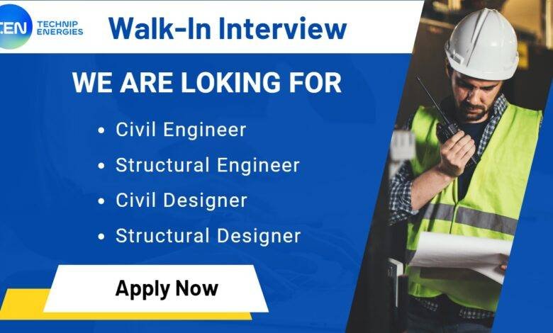 Walk-In-Interview Civil & Structural Engineer in Technip Energies