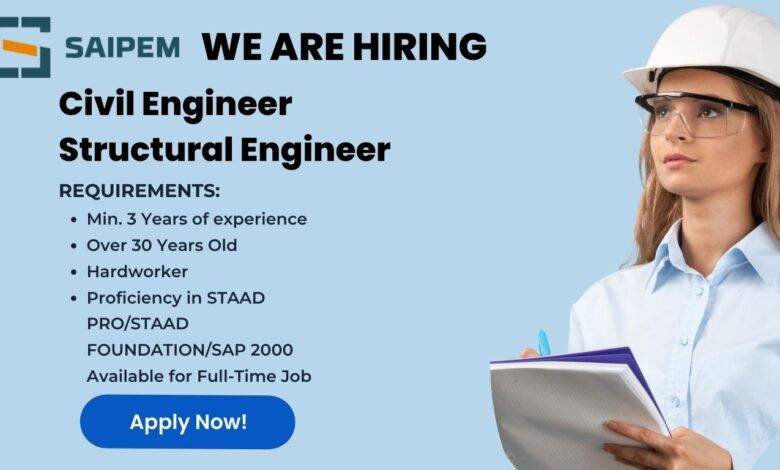 Job Opening for Civil and Structural Engineer in Chennai